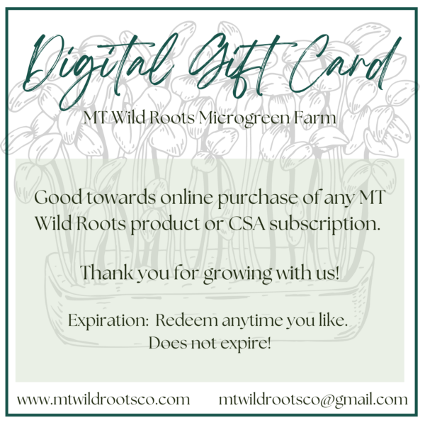 MT Wild Roots Digital Gift Card